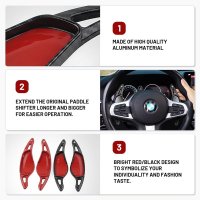 Set Extensii Padele Volan Schimbator Viteze, Compatibile cu BMW 3 Seria G20, 5 Seria G30, 6 Seria G32, 7 Seria G11 - 2