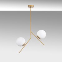 Lustra Dolunay Auriu 15x15x74 cm - 5