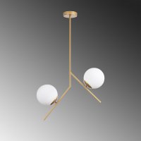 Lustra Dolunay Auriu 15x15x74 cm - 6
