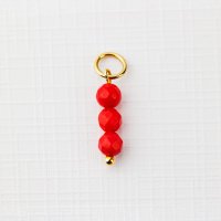 Charm ELM - Sirag Coral Fatetat 3 - Argint 925 Placat cu Aur Galben 18K - 1
