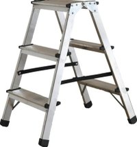 Scara Aluminiu Dubla ROTOR KMH1203 - 3+3 Trepte, 58cm, 150kg - 1
