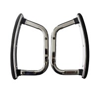 Set de manere metalice tapitate pentru scaune de birou - 1