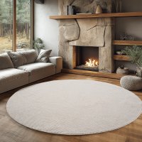 Covor Rotund Helix V1 Crem 160x160 cm - Eleganta si Confort - 3
