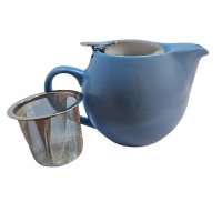 TeaTime Albastru, Ceainic Ceramica cu Infuzor Inox, 500 ml - 2