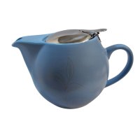 TeaTime Albastru, Ceainic Ceramica cu Infuzor Inox, 500 ml - 3