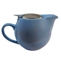 TeaTime Albastru, Ceainic Ceramica cu Infuzor Inox, 500 ml - 4