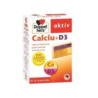 Calciu + D3, 30 + 10 comprimate, Doppelherz - 1