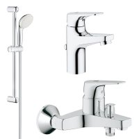 Pachet promo baterii baie 3 in 1 Grohe Bauflow S (23751000,23756000,27853001) - 1