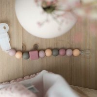 Clema pentru suzeta Nattou cu margele 30x7x18 cm roz - 2