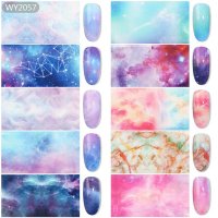 Set 10 folii de transfer galaxy - 1