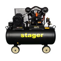 Compresor de aer Stager HMV0.6/200, 200L, 8bar, 600L/min, trifazat cu angrenare curea - 1