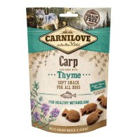 CARNILOVE Semi Moist Snack, Crap cu Cimbru, recompense funcționale fără cereale câini, suport metabolic, 200g - 2