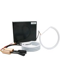Kit Angel Eyes LED Cotton pentru Semnalizare BMW E90 LCI (Fara Xenon) - 2x106mm Full + 2x131mm Semi - 2