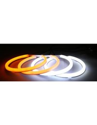 Kit Angel Eyes LED Cotton pentru Semnalizare BMW E90 LCI (Fara Xenon) - 2x106mm Full + 2x131mm Semi - 4