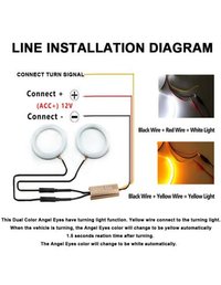 Kit Angel Eyes LED Cotton pentru Semnalizare BMW E90 LCI (Fara Xenon) - 2x106mm Full + 2x131mm Semi - 8