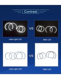 Kit Angel Eyes LED Cotton pentru Semnalizare BMW E90 LCI (Fara Xenon) - 2x106mm Full + 2x131mm Semi - 9