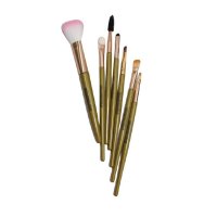 Set de pensule de machiaj Lila, 7 bucati, Verde - 7