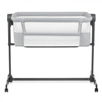 Patut Co Sleeper Kinderkraft Bedside Neste Up 2 gri deschis - 7