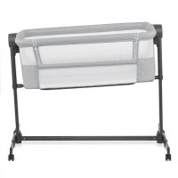Patut Co Sleeper Kinderkraft Bedside Neste Up 2 gri deschis - 3