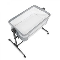 Patut Co Sleeper Kinderkraft Bedside Neste Up 2 gri deschis - 5