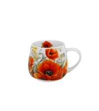 Cana din portelan New Bone China Poppies, 430ml - 2