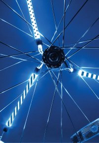 Lumini tubulare led pentru roti bicicleta SpinBrightz albastru - 3