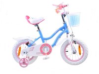 Bicicleta pentru copii Royal Baby StarGirl Albastru 2-4 ani, Roti 12 Inch, Frana fata V-Brake, Spate Tambur, Roti Ajutatoare - 1