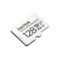 Card de memorie SanDisk High Endurance Video microSD de 128 GB, Class 10, V30, UHS-I U3, cu adaptor - 1