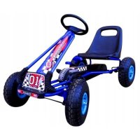 Kart cu pedale Gokart 3-7 ani roti gonflabile G1 R-Sport albastru - 1