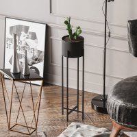 Ghiveci decorativ GED025 Negru 23x78x23 cm - 1