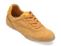 Pantofi sport EPICA galbeni, QS881, din piele intoarsa - 1