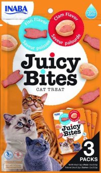 Juicy Bites Recompense pentru Pisici cu Peste si Scoici, 11.3 g x 3 buc - 1