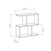 Masuta laterala Mania Stejar 60x60x20 cm - 3