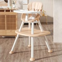 Scaun de masa Little Mom Pink 4in1 pentru copii, multifunctional, cu centura de siguranta, tavita reglabila, suport pentru picioare, dimensiune 79 x 60 x 62 x 92 cm - 1