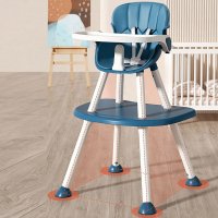 Scaun de masa Little Mom Pink 4in1 pentru copii, multifunctional, cu centura de siguranta, tavita reglabila, suport pentru picioare, dimensiune 79 x 60 x 62 x 92 cm - 4