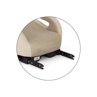Inaltator auto pentru copii PetiteMars Optimus Pro Bej i-Size, cu isofix, 125-150 cm, 22-36 kg, forma ergonomica, husa detasabila - 6