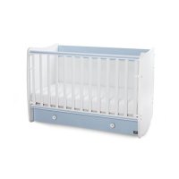 Patut balansoar Lorelli Dream White Baby Blue, 60 x 120 cm - Transformabil si Versatil - 1