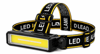 Lanterna de cap LED COB CB T144 reincarcabila USB Type C 3 moduri de Iluminare - 1