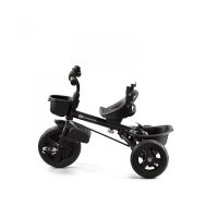 Tricicleta pentru copii Kinderkraft Aveo Mystic Green de la 9 luni, cu sezut rotativ, suport pentru picioare, maner cu control al directiei, gentuta si cos pentru accesorii - 9