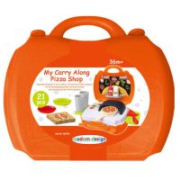 Set de Pizza pentru Copii, Valiza Portabila cu 21 Piese, My Carry Along Pizza Shop, XS-14071B - 2