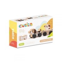 Cubika Puppy Family - Jucarie din Lemn pentru Dezvoltarea Copiilor - 1