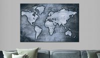 Tablou din plută - Sapphire World [Cork Map] 60x40 cm - 2