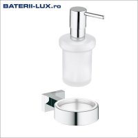 Suport perete si dozator sapun GROHE Essentials Cube-(40508001),(40394001) - 1