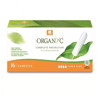 Tampoane din bumbac organic Super Plus, 16 bucati, Organyc - 1