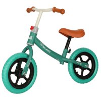 Bicicleta de echilibru fara pedale pentru copii, Ikonka, cu ghidonul si saua reglabile in inaltime, greutate redusa 1.8 kg, Trike Fix Balance Turcoaz - 8
