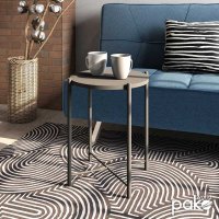 Masuta Auxiliara Lima Antracit 43.5x43.5x53 cm - Design Modern si Versatil - 2