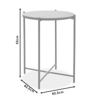 Masuta Auxiliara Lima Antracit 43.5x43.5x53 cm - Design Modern si Versatil - 6
