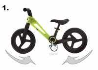 Bicicleta de echilibru pentru copii, Adamex Speed M8, pliabila, fara pedale, cu Saua reglabila si manere confortabile, 2-5 ani, pana la 35 kg, Mellow Yellow - 4
