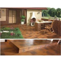 Grinda de colt structurala Semir Brown din portelan Klinker 33 x 33 - 3