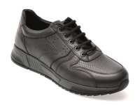 Pantofi sport OTTER negri, ET424, din piele naturala - 1